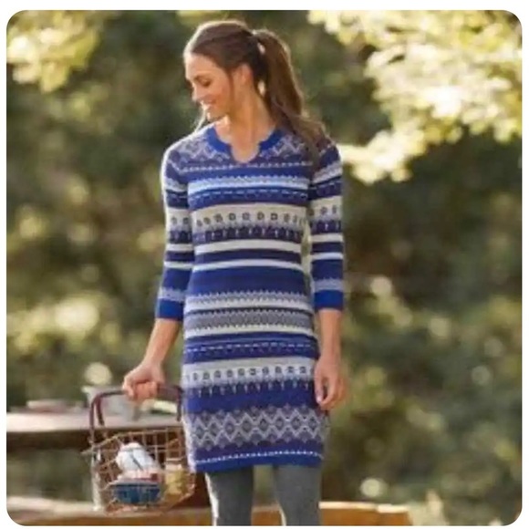Athleta Dresses & Skirts - Athleta Fara Fair Isle Sweater Dress - Medium